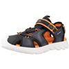 Geox J Sandal Airadyum Bo, Uomo, Navy Arancio, 38 EU