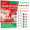 KLLALO Cerotti Brufoli, Hydrocolloid Patch, Impermeabili e Traspiranti Patch Per l'acne, Acne Pimple Healing Patch Invisibile e Stella Patch Brufoli, Copertura assorbente Per l'acne (Christmas)