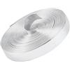 GORGECRAFT 5m*12mm Cinghie di Cuoio Metallizzate Cordoncino di Cuoio Piatto Argento Lucido Cuoio Lucido dell'unità di Elaborazione Spogliarellista in Pizzo Stringa di Perline Nastro Artigianale