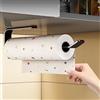 ANHORTS Porta rotolo da Cucina, Portarotolo Cucina Senza Forature, Autoadesivo Porta Rotoli Cucina, Porta rotoli Cucina Montaggio a Parete, Alluminio, Finitura Opaca (A-33cm)