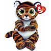 TY - Peluche - Beanie Bellies - Tigre - Clawdia - Bianco e marrone tigrato - Occhi verdi grandi e glitter - I peluche morbidi e coccolosi - 20 Cm - 40546