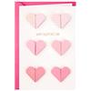 Hallmark Biglietto di San Valentino - Origami Style Hearts Design