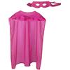 Boland 71052 - Costume da eroe, 2 pezzi, taglia unica per adulti, maschera e mantello, rosa, Superman, Hero, festa a tema, Carnevale