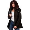 Navahoo B847 - Parka invernale da donna con cappuccio imbottito Nero XS