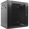 Lanberg - rack cabinets - Lanberg Wall-Mounted Rack 19'' demounted Flat Pack 12u/600x450mm Black