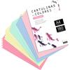 OFITURIA Cartoncino Colorato, Cartoncino A4 Colori Assortiti Pastello, Carta Colorata 180gr per Artigianato, Stampa di Documenti e Progetti Creativi, Carta Colorata A4 · m-office (x100, Assortito Pastello)