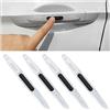 CGEAMDY 4 Pezzi Anteriore Posteriore Angolo Paraurti Guardia Protector, Striscia Di Protezione per Auto, Protezioni per Portiere Auto Antistatico, Autoadesiva Paracolpi Portiere Auto(Trasparente)