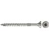 fischer Power-Fast FPF-ST 5,0 x 80 A4P - Viti per truciolato con filettatura parziale e testa svasata, per il fissaggio di componenti portanti in legno, acciaio inossidabile, 100 pezzi, art. n. 40568