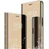 Wuzixi Cover per Xiaomi Poco X3 PRO. Flip Custodia Specchio con Funzione Kickstand, Ultra-Sottile Specchio Tecnologia di Elettroplaccatura, Custodia per Xiaomi Poco X3 PRO.Oro