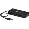 StarTech.com Mini Docking Station USB a Doppio DisplayPort per portatili - Dual 4K 60Hz - GbE - USB 3.0 - Mac & Windows (USBA2DPGB)