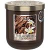 Heart and Home HEART & HOME - Candela profumata a base di cera naturale di soia per la casa - Piccolo barattolo di legno di sandalo vaniglia - Durata di combustione 30 ore - Regalo, decorazione e profumo per la casa