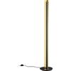 TRIO LIGHTING FOR YOU Trio Leuchten 474410179 Texel a +, LED Lampada da terra, metallo, 15 W, integrato, Nero/Oro, 25 x 25 x 142.5 cm