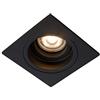 Lucide Embed - Faretto da incasso GU10, colore: Nero