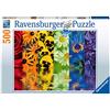 Ravensburger - Puzzle Riflessi Floreali, 500 Pezzi, Idea regalo, per Lei o Lui, Puzzle Adulti