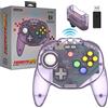 Retro-Bit Tribute64 2.4Ghz Wireless Controller for N64, Switch, Pc, Mac and Other Usb Devices - Atomic Purple - Nintendo Switch