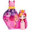 IMC Toys VIP PETS Cats Kitty, Gattini da Collezione che Brillano al Buio, con Lunghi Capelli da Pettinare e 15 Accessori - Giocattolo per Bambini e Bambine +3 Anni