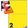 MARKIN Etichetta adesiva C/509 giallo 100fg A4 210x148,5mm (2et/fg) Markin