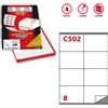 MARKIN Etichetta adesiva C/502 bianca 100fg A4 105x72mm (8et/fg) Markin