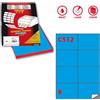 MARKIN Etichetta adesiva C/512 blu 100fg A4 105x74,25mm (8et/fg) Markin