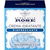 Acqua alle Rose, Crema Viso Idratante Rinfrescante con Acqua Distillata di Rosa Damascena e Vitamina E, Adatta a Pelli Normali o Miste, Crema Viso in Gel Fresca e Leggera, Idrata e Rivitalizza, 50ml