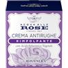 Acqua alle Rose, Crema Viso Antirughe Rimpolpante con Attivi Anti-Età di Rosa Nera e Acido Ialuronico Vegetale, Crema Viso Antirughe ad Azione Riempitiva e Distensiva, 50 ml