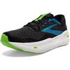 Brooks Ghost Max, Sneaker Uomo, Nero Black/Atomic Blue/Jasmine, 42 EU