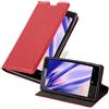 Cadorabo Custodia Libro per Nokia Lumia 520 in ROSSO MELA - con Vani di Carte, Funzione Stand e Chiusura Magnetica - Portafoglio Cover Case Wallet Book Etui Protezione