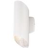 Westinghouse 63487 Apparecchiatura da parete da esterno, luce LED dimmerabile emessa in alto e in basso, finitura bianca