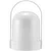 Pauleen Paulmann 48251 Lanterna a LED Mobile Shine IP44 con timer, batteria inclusa 1x0,4 Watt per esterni, Bianco, materiale plastico, 2700 K
