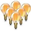 Bonlux 4W E14 lampadine LED, Vintage piccolo Edison vite lampadina2200K bianco caldo, E14 lampadina LED sostituire 35W E14 Golf Ball lampadina per l'illuminazione decorativa-6Pack
