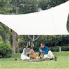 LOVE STORY Vela Ombreggiante Impermeabile 2.5x5m Rettangolare Tenda a Vela Parasole PES Protección Rayos UV per Esterno, Giardino，Terrazza，Beige