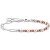 Thomas Sabo Bracciale da donna con perle in argento Sterling 925 A2099-350-7, Mittelgroße, Argento sterling, Nessuna pietra preziosa