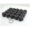 Generic Partsdealers - Tappi per dadi ruota per VW TRANSPORTER T5 T5.5 TOUAREG AMAROK 19 mm, colore: nero x 20
