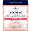 Acqua alle Rose, Crema Viso Antirughe Illuminante con Vitamina C di Rosa Canina, Ideale per le Pelli Spente o Opache, Azione Antiossidante, Antimacchie e Illuminante, con SPF20 - 50 ml