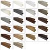 Lemal 2 Metri Battiscopa Moderno PVC Canale Cavi 23x65mm Selezione - 8643 Ottica Legno Erle Scuro, Battiscopa