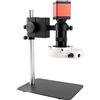 UIOYU Fotocamera for microscopio digitale VGA 13MP HDMI 48MP Microscopio video elettronico 130X Obiettivo con attacco C adatto for la riparazione di telefoni cellulari (Color : 130X Red SET)
