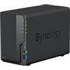 Synology DS223 2GB NAS 16TB (2X 8TB) WD Red+, Assemblato e testato con SE DSM installato