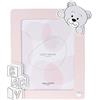 VALENTI & CO. - Cornice Porta Foto rosa in legno con Orsetto, da Tavolo o da appendere come decorazione in cameretta, idea regalo per Neonato e Bambino - 18x24