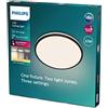Philips Lighting Philips LED Plafoniera Ozziet, Media, Due Zone Luminose, Tre Impostrazioni, 2700K, 22W, Nero