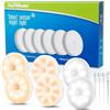 daphomeu 6 Pezzi Luce Notturna Sensore Movimento USB Ricaricabile, Luce con Sensore di Movimento da Interno, 3 Temperatura di Colore LED Lampada Per Armadio Corridoio, Scale