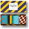 Happy Socks pacco da 4 calzini unisex divertenti multicolor Amazon Stripe Gift Box