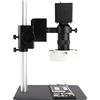 UIOYU Fotocamera for microscopio digitale VGA 13MP HDMI 48MP Microscopio video elettronico 130X Obiettivo con attacco C adatto for la riparazione di telefoni cellulari (Color : 130X Black SET)