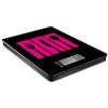 Kubb K045 Plateau Bilancia da Cucina Elettronica Black Glass/Fucsia 22,4 x 15,6 x 1,4 cm