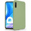 N NEWTOP Cover Compatibile con Huawei P Smart PRO, Custodia TPU Soft Gel Silicone Ultra Slim Sottile Flessibile Case Posteriore Protettiva (Verde Militare)