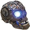 Nobby 28603 Aqua Ornaments - Statuetta Decorativa a Forma di Teschio, con LED, Dimensioni: 20, 8 x 13, 7 x 15, 0 cm