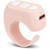 Cuifati Telecomando, Anello di Scorrimento Tiktok, Giradischi Bluetooth per APP Kindle, APP Compatibile con IOS e Android (Rosa)