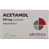 Abiogen pharma spa ACETAMOL 10SUPP 500MG