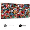 GielleService Tappetino per mouse Subblim Graffiti Dimensioni 900x400mm Gomma antiscivolo Bordi cuciti