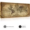 GielleService Subblim Tappetino da scrivania con mappa del mondo vintage Dimensioni 900x400x3mm