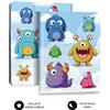 GielleService Custodia universale per tablet Subblim Trendy Case - Design Mostri per bambini